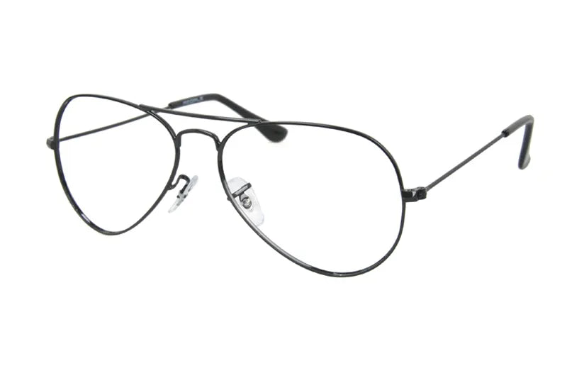 People PE5539 Aviator Glasses Malta | Black Metal Eyewear