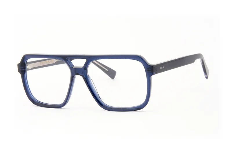 People PE6160 Rectangular Eyewear Malta | Blue Plastic Glasses