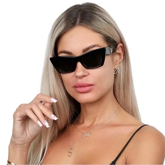 Dolce & Gabbana DG4435 Black Cat-Eye Sunglasses