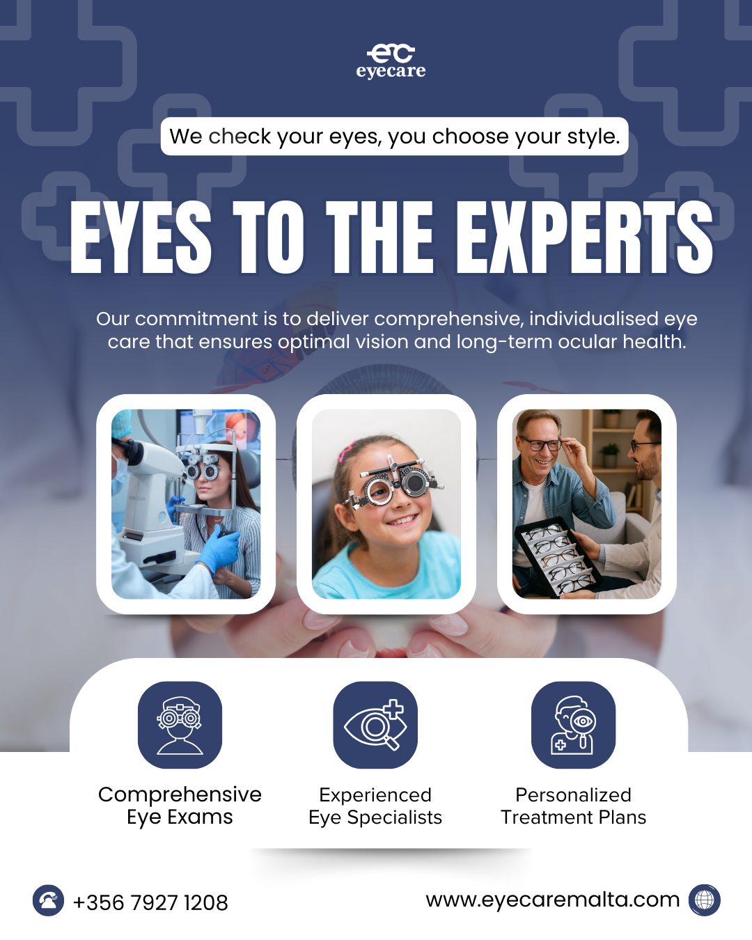 Free Eye test at Eyecare Opticians Sliema Malta