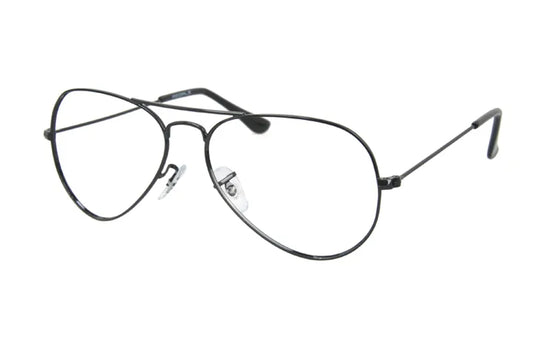 People PE5539 Aviator Glasses Malta | Black Metal Eyewear